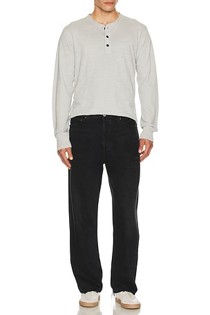 Rag & Bone Classic Flame Henley in Grey. Size XL/1X. Also