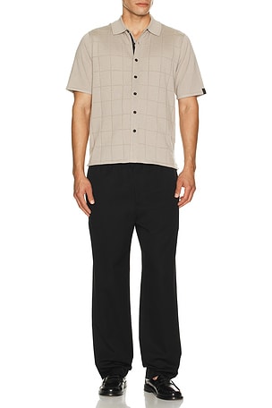Rag & Bone Window Pane Dalton Knitted Shirt in Brown. Size XL/1X. Also