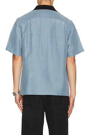 Rag & Bone Avery Slub Shirt in Baby Blue
