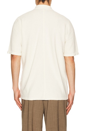 Rag & Bone Zuma Ottoman Camp Shirt in Ivory