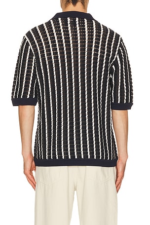 Rag & bone camisa crochet dalton en color azul mareno