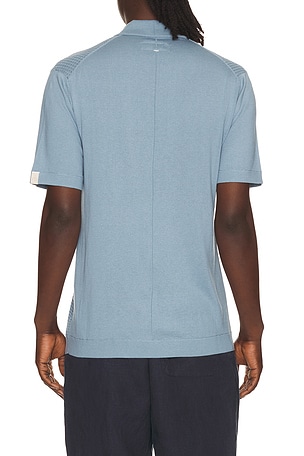 Rag & Bone Saxon Silk Blend Johnny Polo in Baby Blue