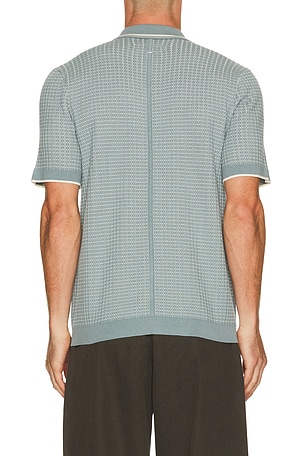 Rag & Bone Harvey Rib Polo in Grey
