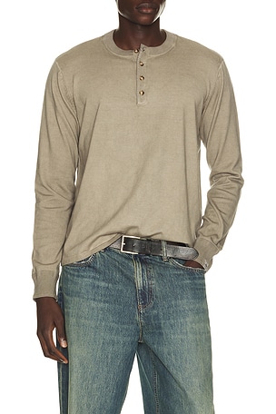 Washed Supima Henley Rag & Bone