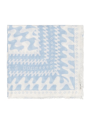 Astra Swiggly Scarf in Pale Blue Rag & Bone