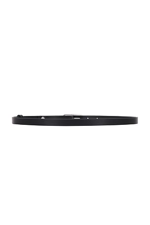 Rag & Bone Baby Rounded Rebound Belt in Black