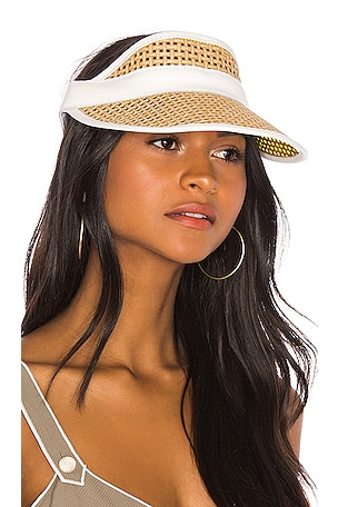 Rag & Bone Straw Visor in Natural & White | REVOLVE