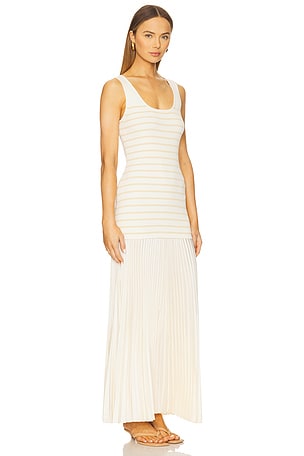 Rag & Bone Millie Stripe Tank Dress in Cream,Neutral