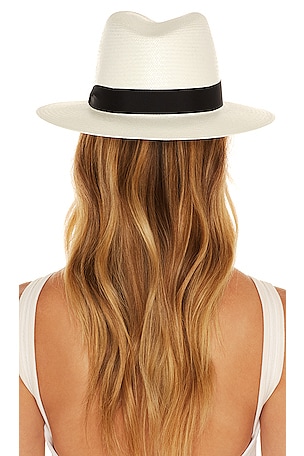 Rag & Bone Panama Hat in White. Size S/M. Also
