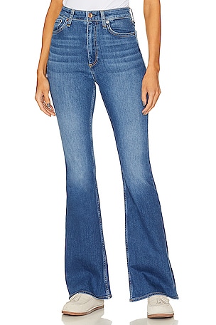 Garage Extreme Low Rise Flare Jean in Blue