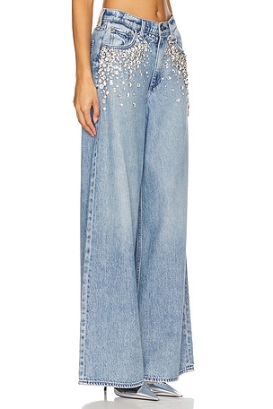 Rag & Bone Featherweight Sofie High Rise Wide Leg in Denim-Light
