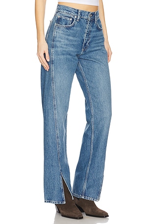 Rag & Bone Shea High Rise Relaxed Straight in Blue
