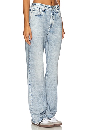 Rag & Bone Miramar Shea High Rise Full Relaxed in Denim-Light