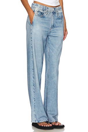 Rag & Bone Miramar Wide Leg Pant in Denim-Light