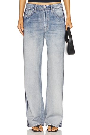 Rag & Bone Miramar Wide Leg Track Pant in Blue