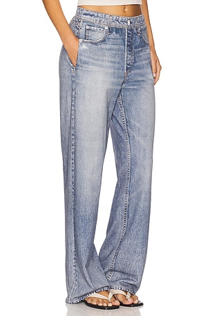 Rag & Bone JAMBES LARGES MIRAMAR TERRY en Bleu