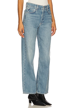 Rag & Bone Shea Ankle Straight Jeans in Blue. Size 32. Also