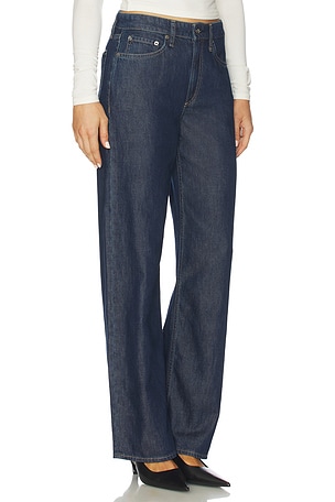 Rag & Bone Featherweight Logan Wide Leg Jeans in Blue. Size 33. Also