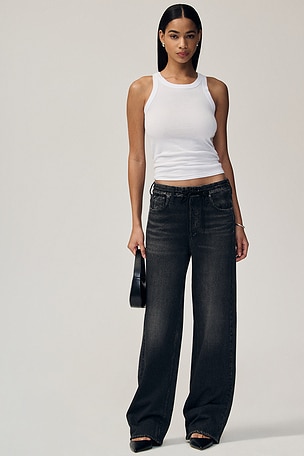 Miramar Terry Drawstring Wide Leg Jeans Rag & Bone