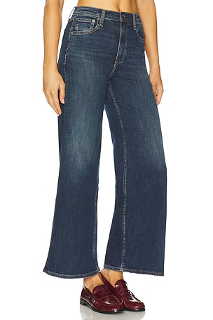 Rag & Bone Flexi Sofie Ankle Wide Leg Jeans in Blue. Size 34. Also