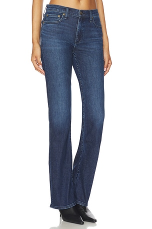 Rag & Bone Peyton Mid-Rise Bootcut Jeans in Blue. Size 33. Also