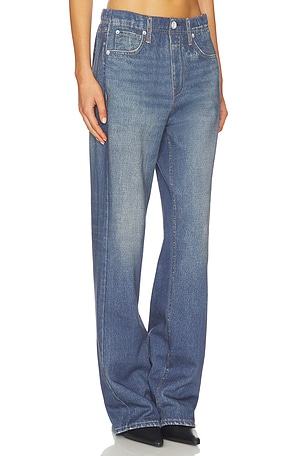 Rag & Bone x REVOLVE Miramar Fleece Wide Leg Jeans in Navy