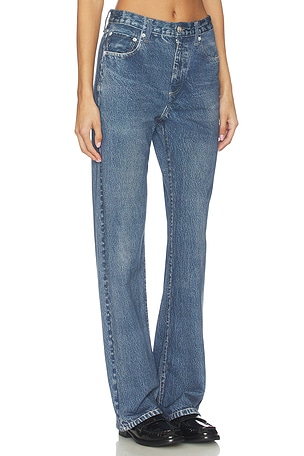 Rag & Bone Miramar Fleece Shea Full Length Jeans in Blue