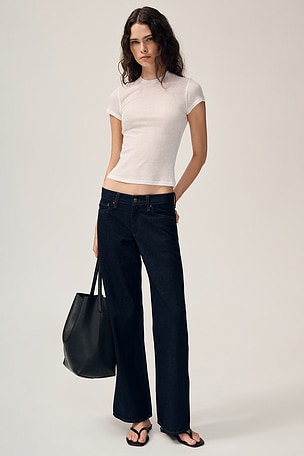 Saige Low Rise Full Straight Jeans in Twilight Rinse Rag & Bone