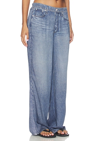Rag & Bone rb Miramar Slink Wide Leg Pull On Jeans in Blue