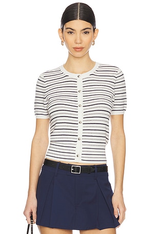 Dina Stripe Cardigan Top Rag & Bone