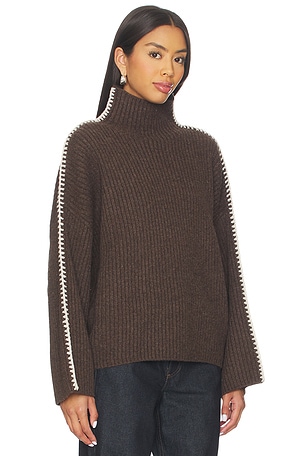 Rag & Bone Ingrid Tneck in Brown. Size XS. Also