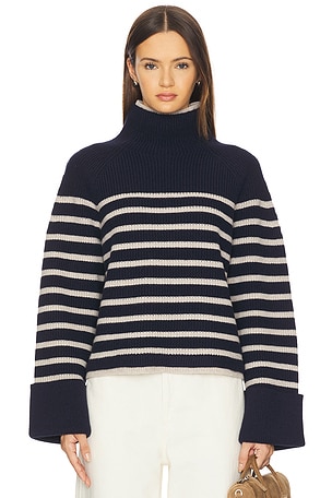 Ilaria Stripe Turtleneck Rag & Bone