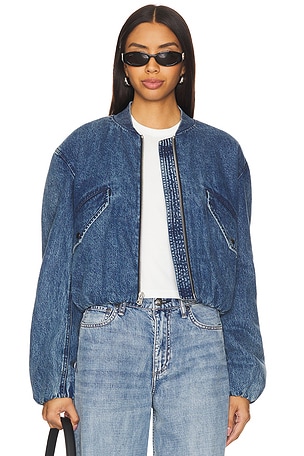 Maggie Cropped Bomber Rag & Bone