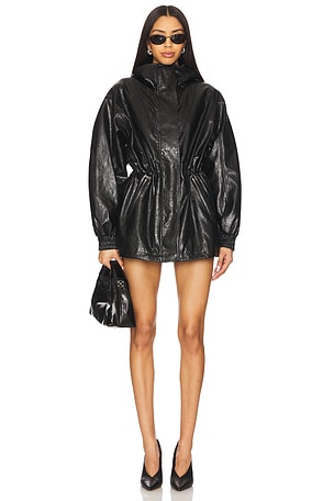 Monica Faux Leather Foil Jacket Rag & Bone