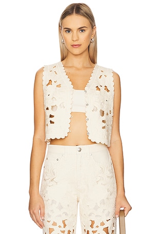 Coralie Floral Cutout Vest Rag & Bone