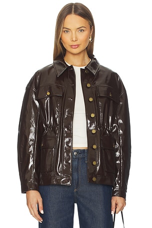 Amy Faux Patent Leather Jacket Rag & Bone