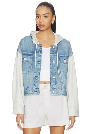 Miramar Terry Combo Hooded Trucker Rag & Bone