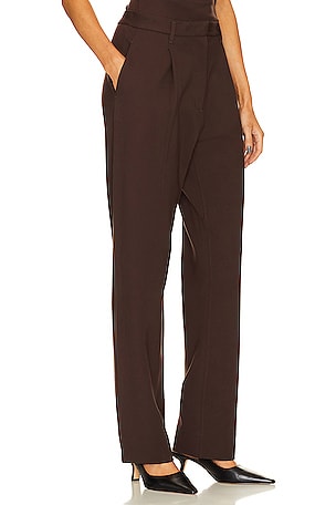 Rag & Bone Irina Ponte Trouser in Chocolate