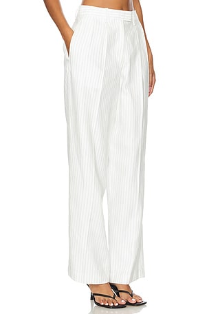 Rag & Bone Newman Linen Pant in White