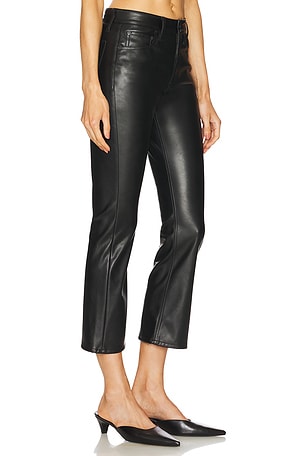 Rag & Bone Peyton Faux Leather Flare Pant in Black