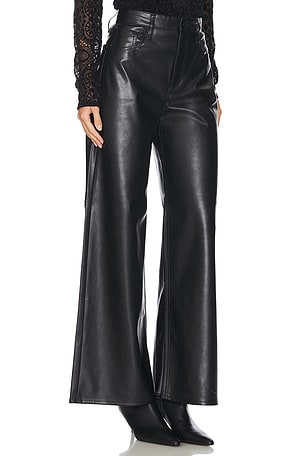 Rag & Bone Sofie Ankle Faux Leather Pant in Black