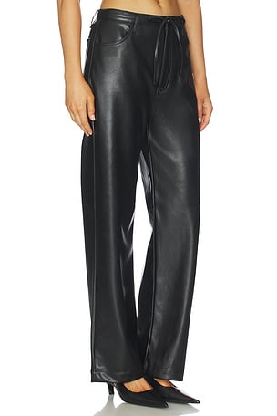 Rag & Bone Phoebe Faux Leather Pant in Black. Size XS. Also