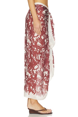 Rag & Bone Sally Sarong in Burgundy
