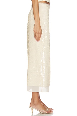 Rag & Bone Kali Sequin Skirt in Nude. Size 0. Also