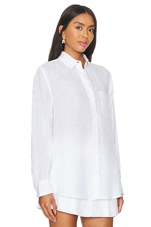 Rag & Bone Maxine Linen Shirt in White