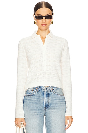 Julia Long Sleeve Polo Rag & Bone