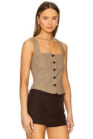 Rag & Bone Mariana Vest in Brown