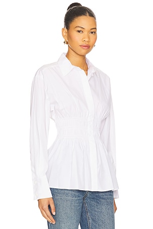 Rag & Bone Blythe Poplin Shirt in White
