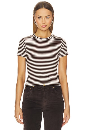 Luca Stripe Rib Baby Tee Rag & Bone