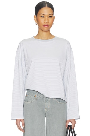 Kelly Stripe Boxy Long Sleeve Top Rag & Bone